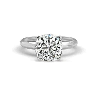 3 Carat Modern Cushion Diamond Ring