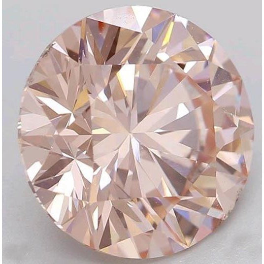 3 Ct Orangy Pink Round Cut Loose Sapphire
