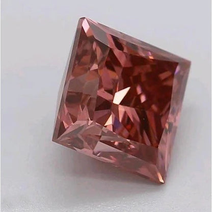 3 Ct Red Princess Cut Loose Sapphire