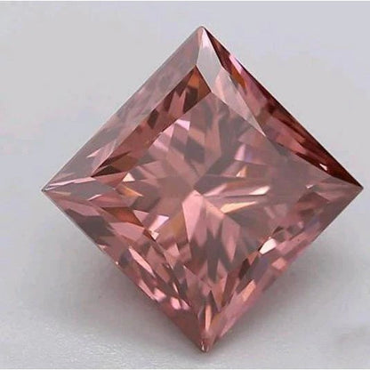 3 Ct Red Princess Cut Loose Sapphire