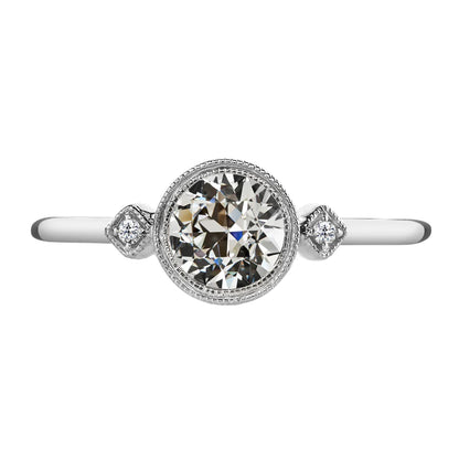 3 Stone Unique Engagement Ring