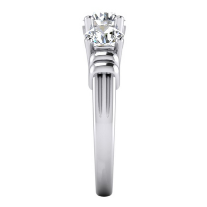 3 Stone Diamond Ring Real