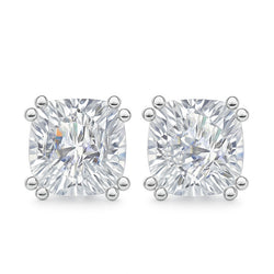 3 Carat G VS1 Lab Grown Diamond Cushion Cut Studs Earrings White Gold