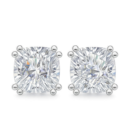 3 Carat G VS1 Lab Grown Diamond Cushion Cut Studs Earrings White Gold
