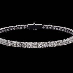3 Carat Lab Grown Diamonds Tennis Bracelet White Gold 14K