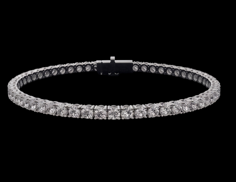 3 Carat Lab Grown Diamonds Tennis Bracelet White Gold 14K
