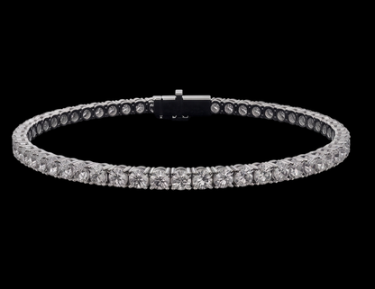 3 Carat Lab Grown Diamonds Tennis Bracelet White Gold 14K