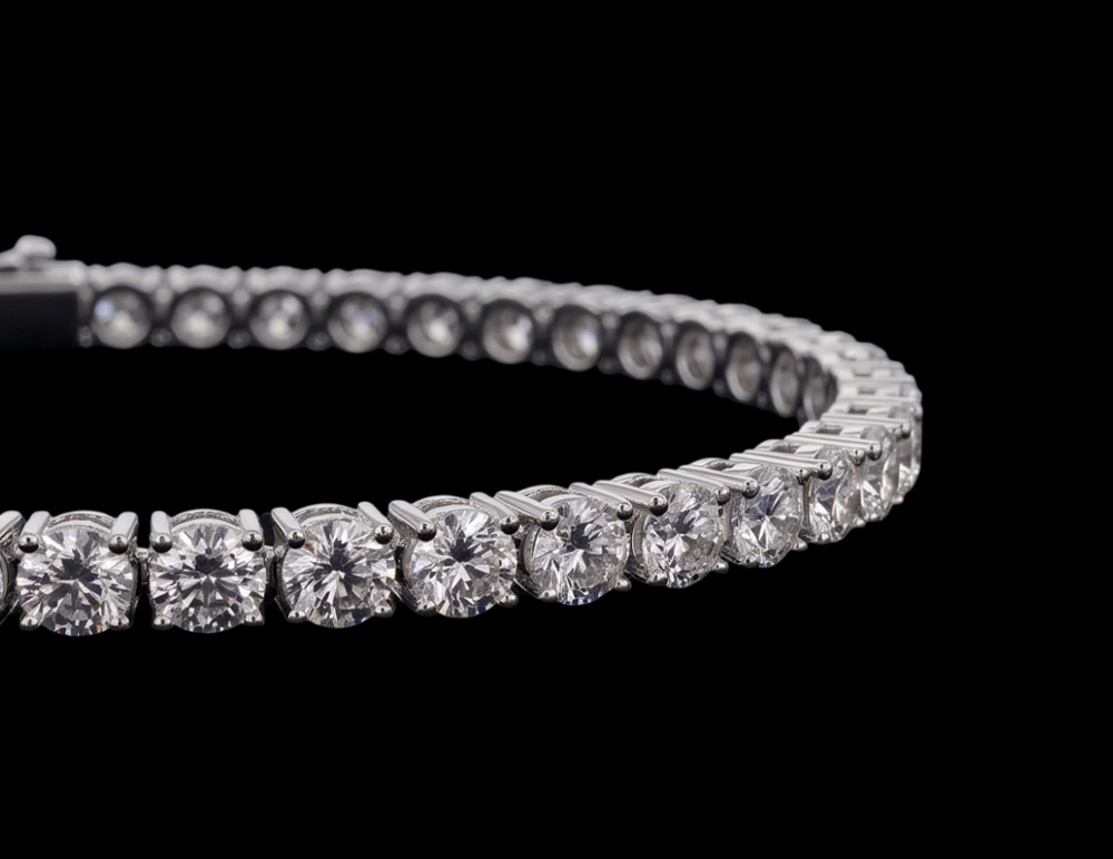 3 Carat Lab Grown Diamonds Tennis Bracelet White Gold 14K