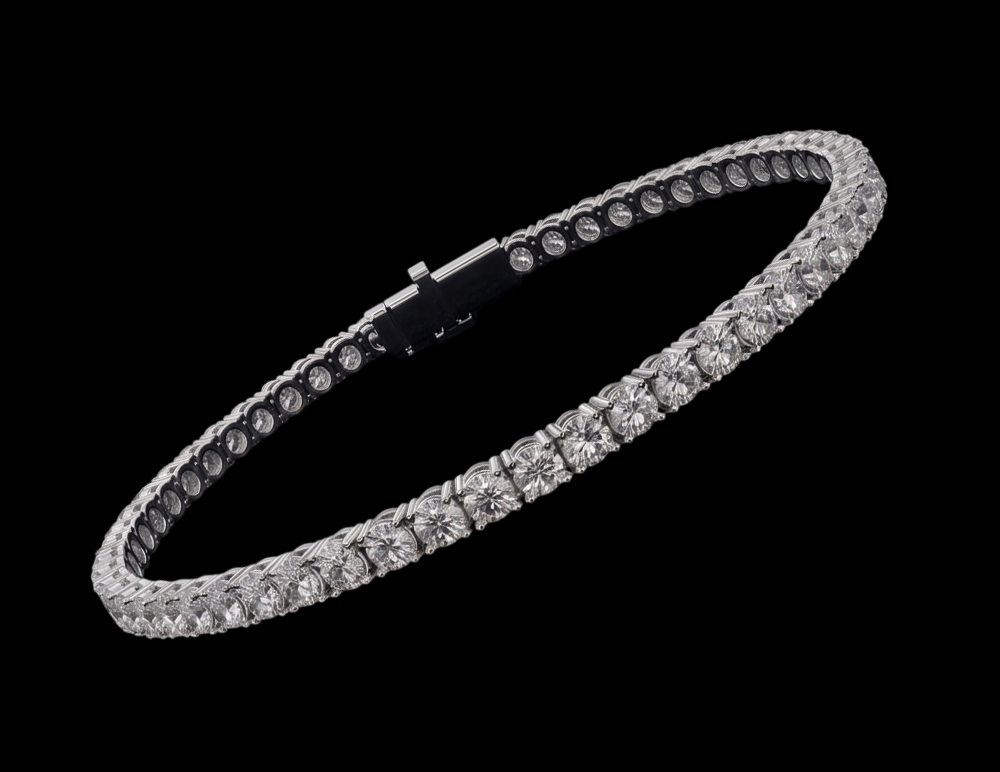 3 Carat Lab Grown Diamonds Tennis Bracelet White Gold 14K