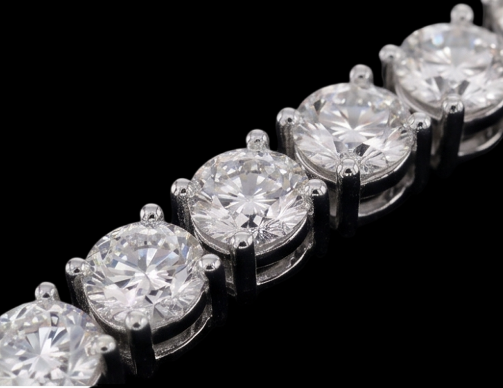 3 Carat Lab Grown Diamonds Tennis Bracelet White Gold 14K
