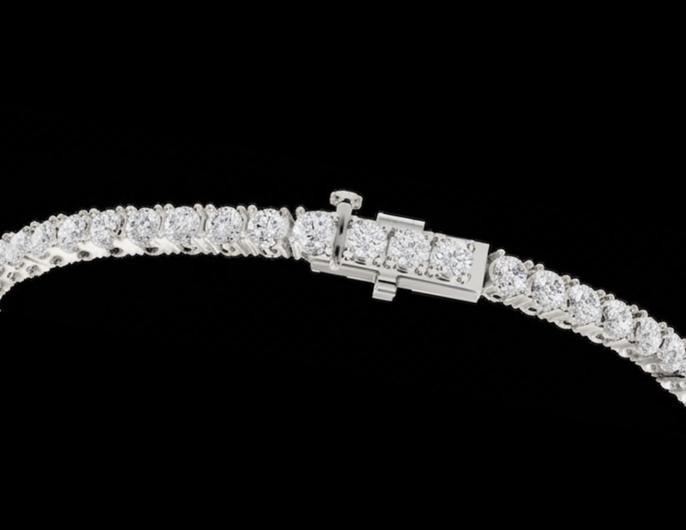3 Carat Lab Grown Diamonds Tennis Bracelet White Gold 14K