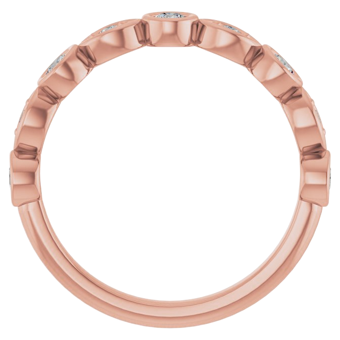 3 Carats Round Old Mine Cut Genuine Natural Earth Mined Diamond Band Twisted Shank Bezel Set