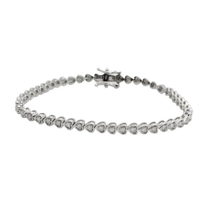 3 Carats Small Round Cut Natural Earth Mined Diamonds Women Bracelet Gold White 14K