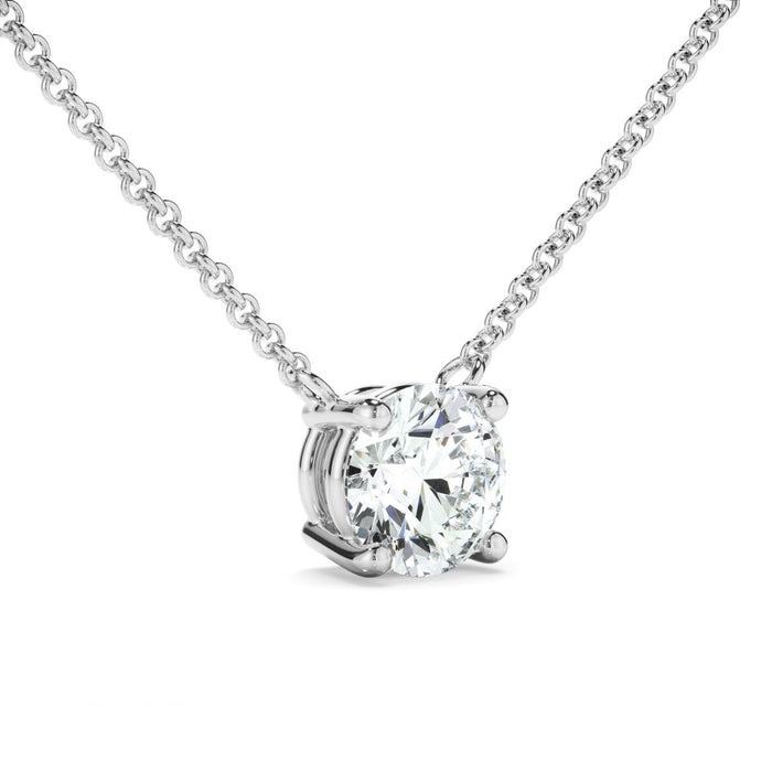 3 Ct. Lab Grown GIA CERTIFIED Diamond Jewelry Pendant White Gold Necklace New
