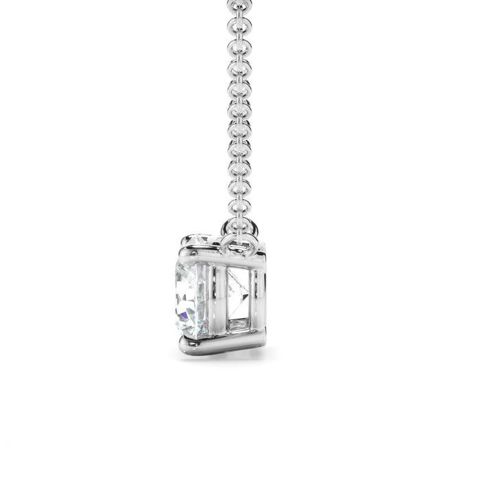 3 Ct. Natural Diamond Jewelry Pendant White Gold Necklace New