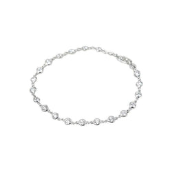 3 Ct Tennis Bracelet Round Natural Diamond By The Yard White Gold