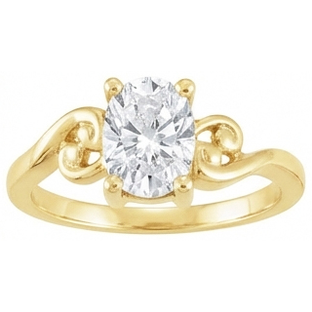 4.50 Carats Oval Mined Natural Real Diamond ( Not Lab Grown ) Unique Solitaire Ring Yellow Gold