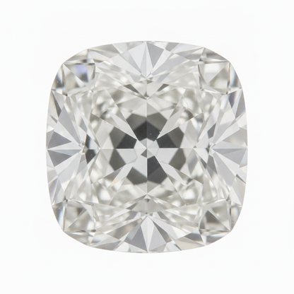 H VS1 4 Carat Authentic Old Mine Cushion Cut Natural Loose Diamond
