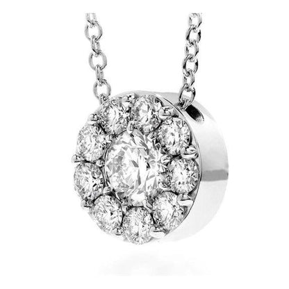4.25 Carats Brilliant Cut GIA CERTIFIED Lab Grown Diamonds Necklace Pendant White Gold 14K