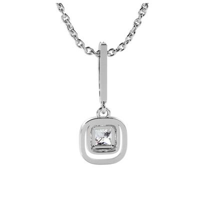 4.25 Ct Gorgeous Lab Grown Diamond Day To Night Drop GIA CERTIFICATE Pendant Necklace White Gold