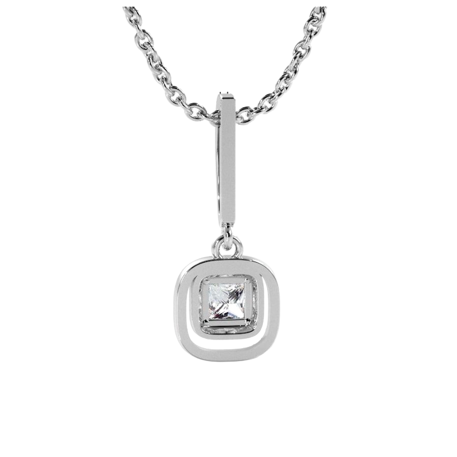 4.25 Ct Gorgeous Natural Diamond Day To Night Drop Pendant Necklace White Gold