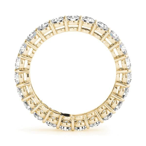 4.50 Ct Diamond Round Cut Lab Grown Yellow Gold Eternity Band 14K Jewelry