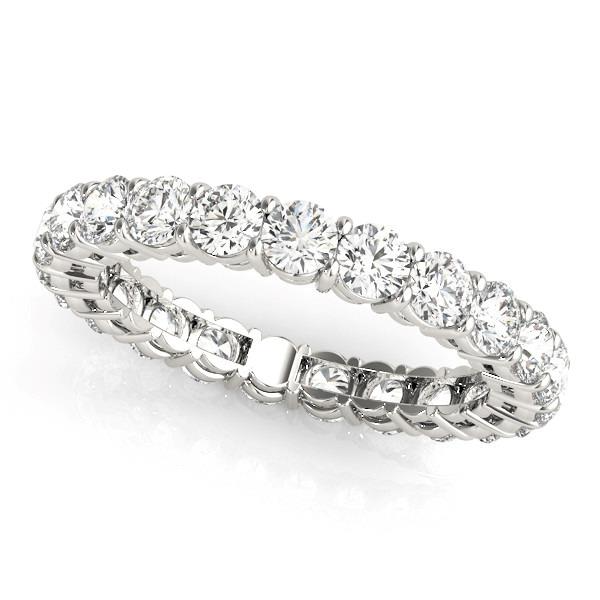 4.5 Ct Round Diamond Anniversary Eternity Band Lab Grown Womens 14K Jewelry