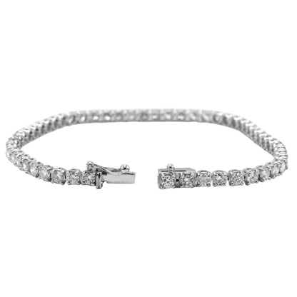 4.65 Ct Round Cut Lab Grown Diamond Tennis Bracelet