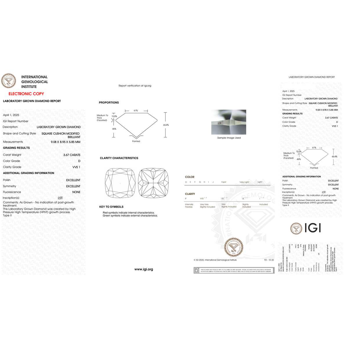 IGI Certificate