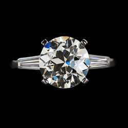 Real  4 Carat 3 Stone Diamond Ring