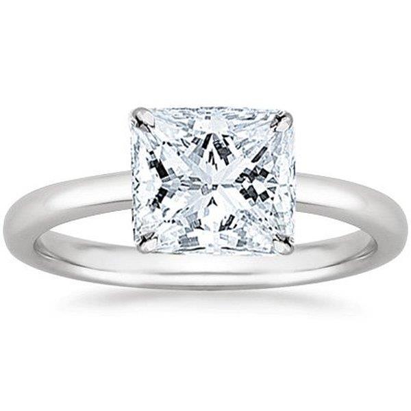 4 Carat Radiant Diamond Solitaire Ring
