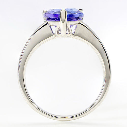 4 Carats Tanzanite Heart Ring