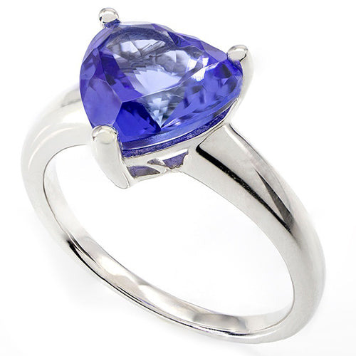 4 Carats Tanzanite Heart Ring