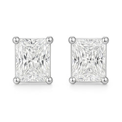 Natural Diamond Earring 4ct - White Gold 14K