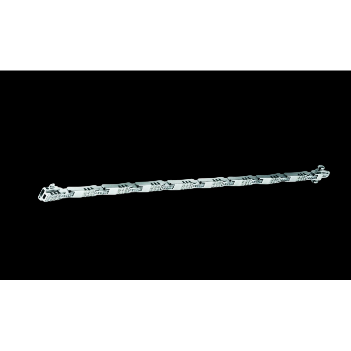 4 Ct Princess And Round Natural Earth Mined Diamond Tennis Bracelet White Gold 14K