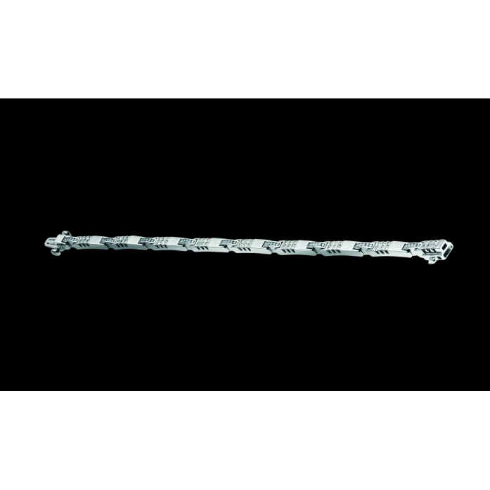 4 Ct Princess And Round Natural Earth Mined Diamond Tennis Bracelet White Gold 14K