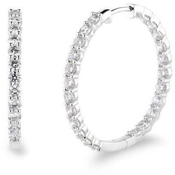 4ct Diamond Hoops For Sale