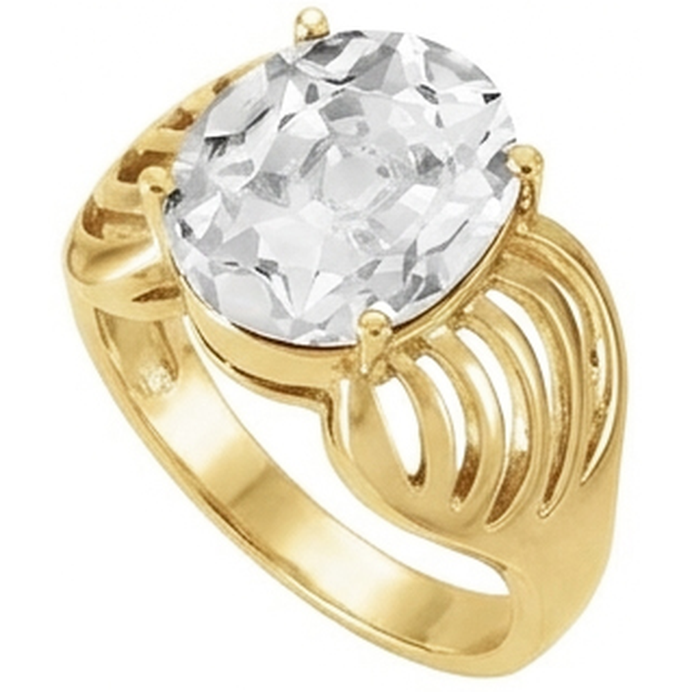 5 Carats Oval Old Miner Natural Real Diamond ( Not Lab Grown ) Ring Thick Shank Yellow Gold 14K