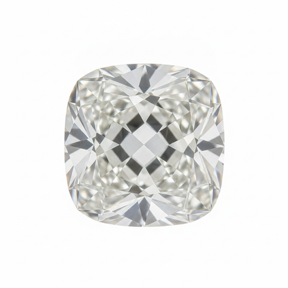 Antique Old Mine Cushion Cut Earth Mined Genuine 5 Carat F VS1 Loose Diamond