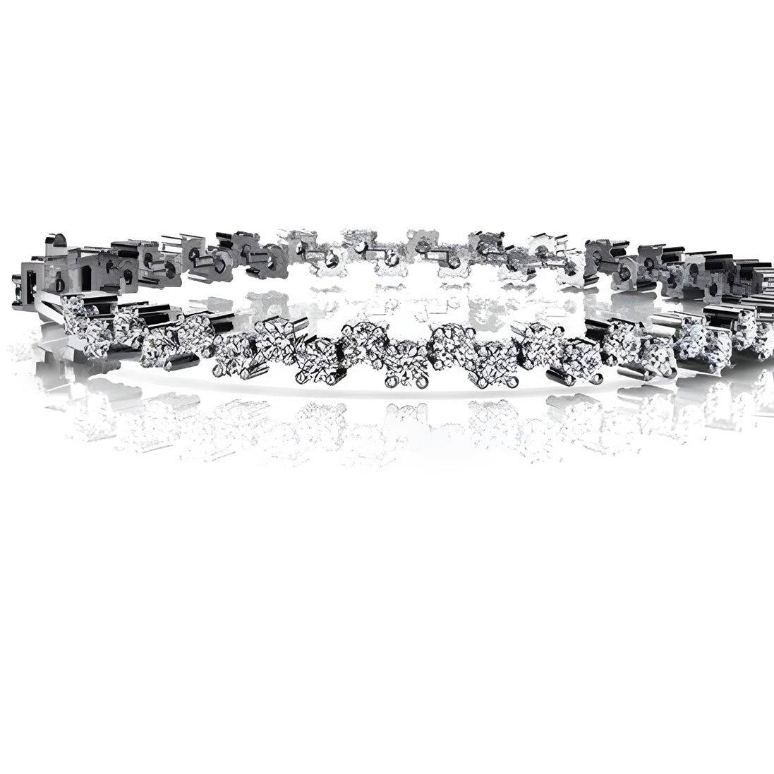 5.40 Carats Round Brilliant Cut Lab Grown Diamond Tennis Bracelet White Gold