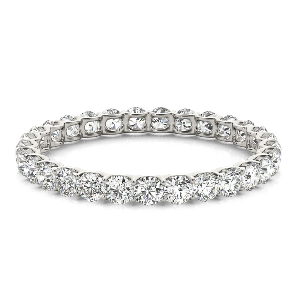 5.28 Ct Round Diamond Prong Set Eternity Band Lab Grown Jewelry