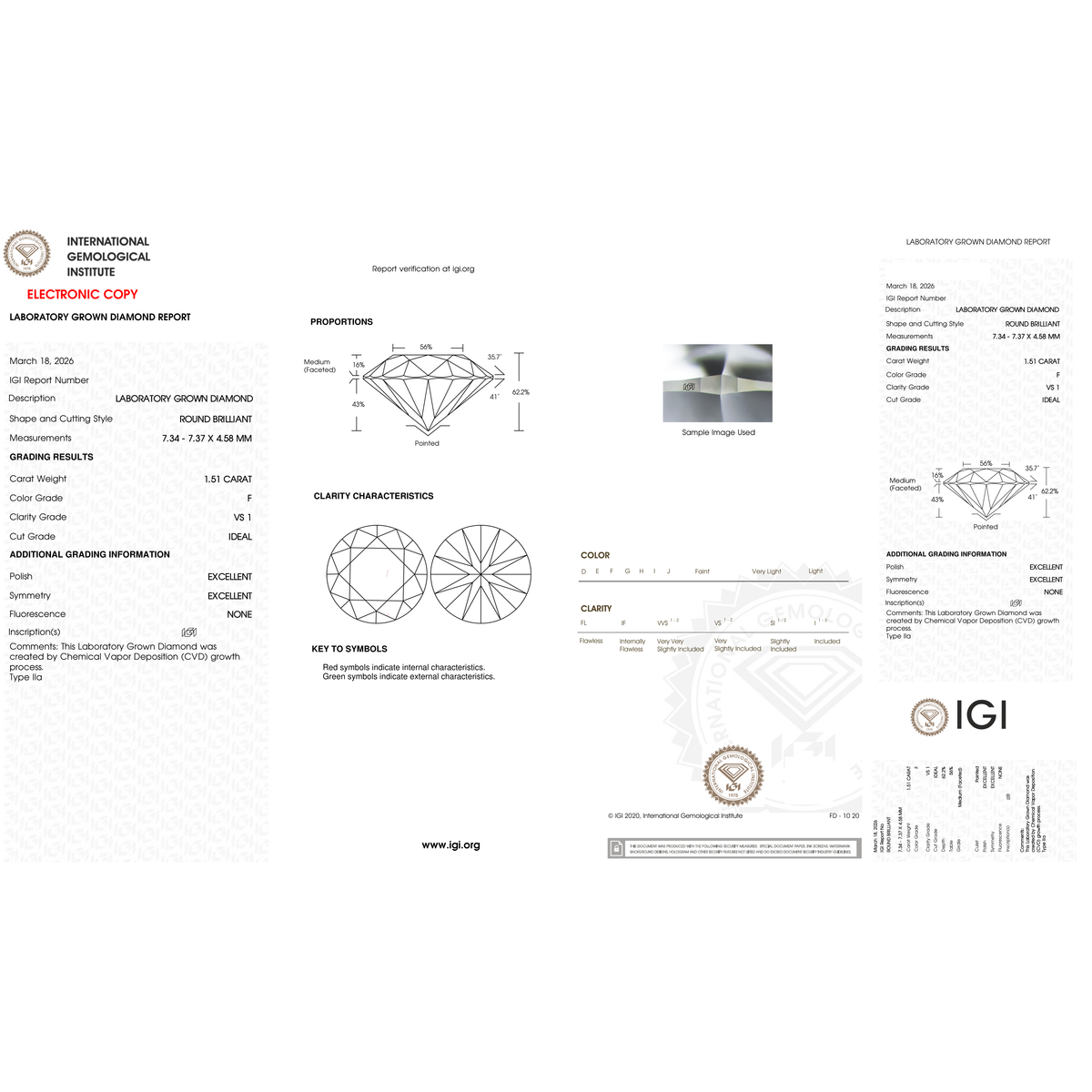 IGI Certificate