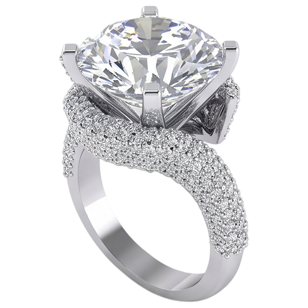 50K Earth Mined Natural Real Diamond ( Not Lab Grown ) Ring