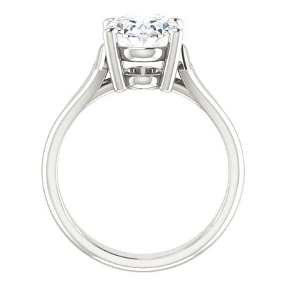 5 Carat Oval Big Diamond Ring