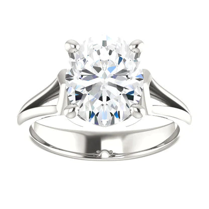 5 Carat Oval Big Diamond Ring
