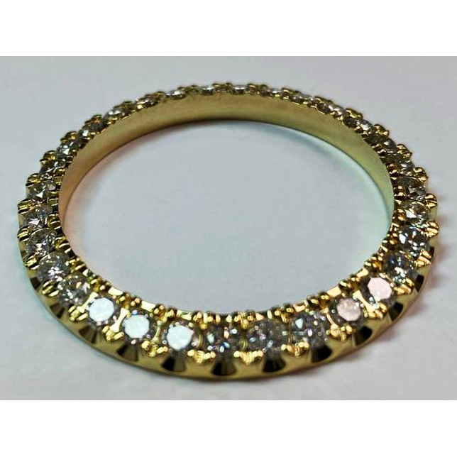 5 Carats Custom Diamond Bezel To Fit Rolex 36mm Watch
