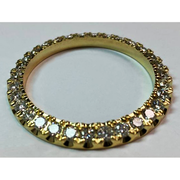 5 Carats Custom Diamond Bezel To Fit Rolex 36mm Watch