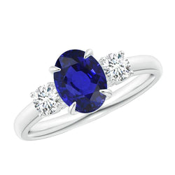 5 Ct Sapphire Anniversary Ring
