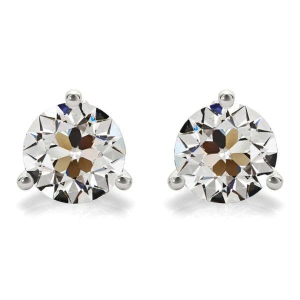 5 Ct Single Diamond Stud Earrings