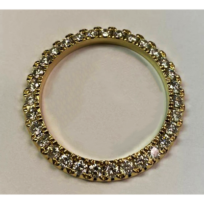 5 Carats Custom Diamond Bezel To Fit Rolex 36mm Watch